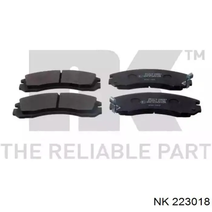 223018 NK колодки тормозные передние дисковые