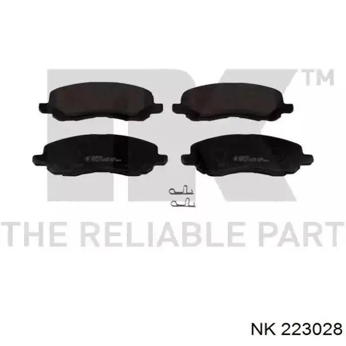 Колодки тормозные передние дисковые NK 223028