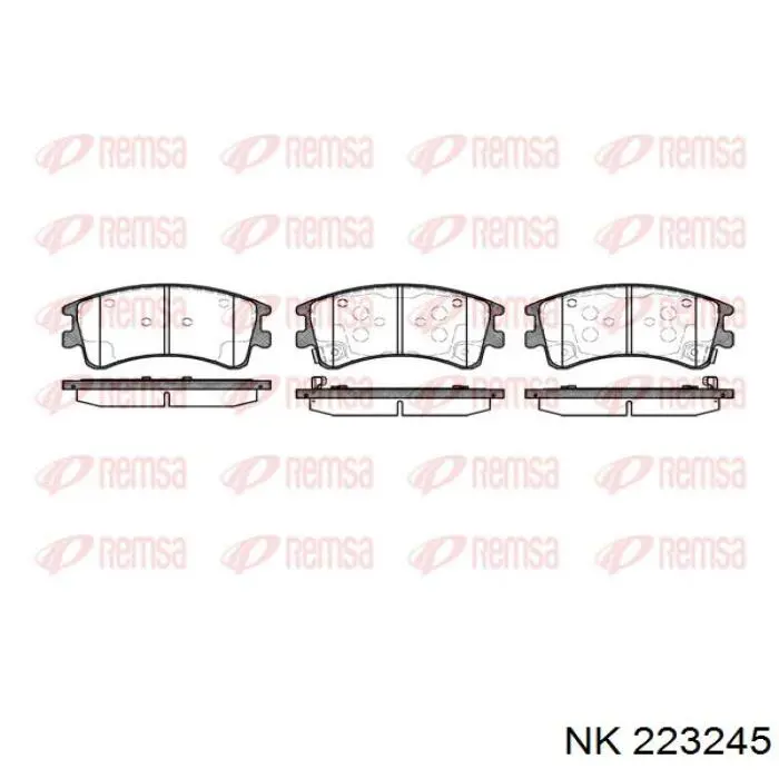 Колодки NK 223245 цена, от 23.68 USD
