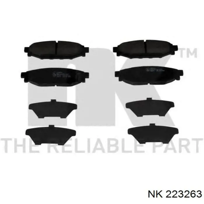Колодки дисковые  NK 223263 цена, от 20.69 USD