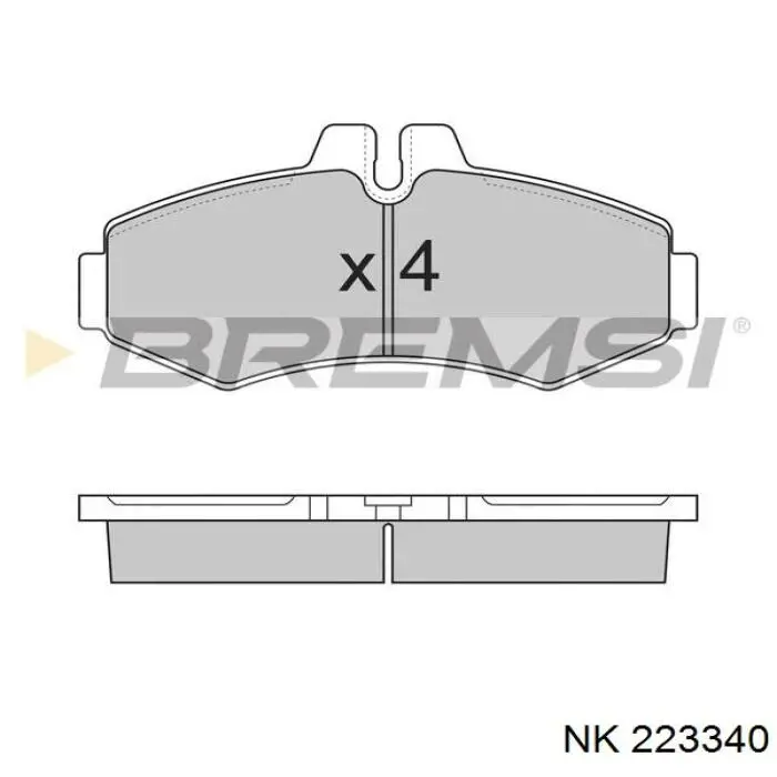 Колодки NK 223340 цена, от 19.73 USD
