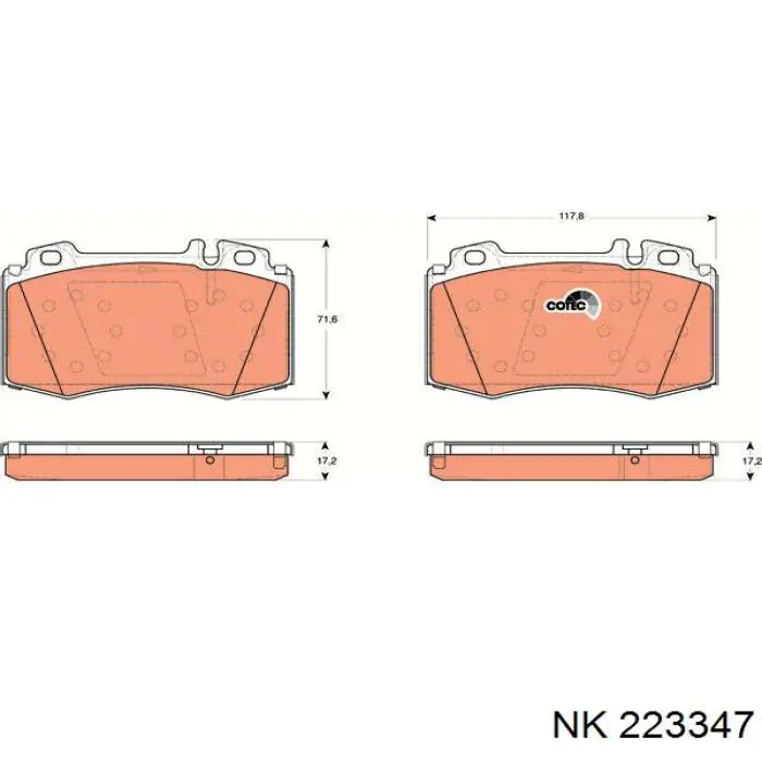 Купить 223347 NK Колодки тормозные