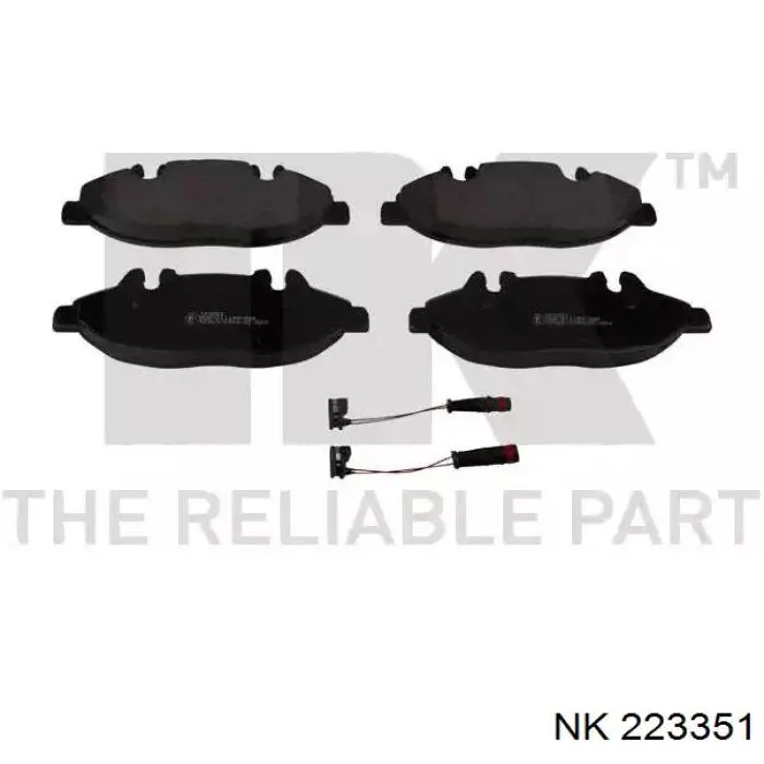 223351 NK колодки тормозные передние дисковые