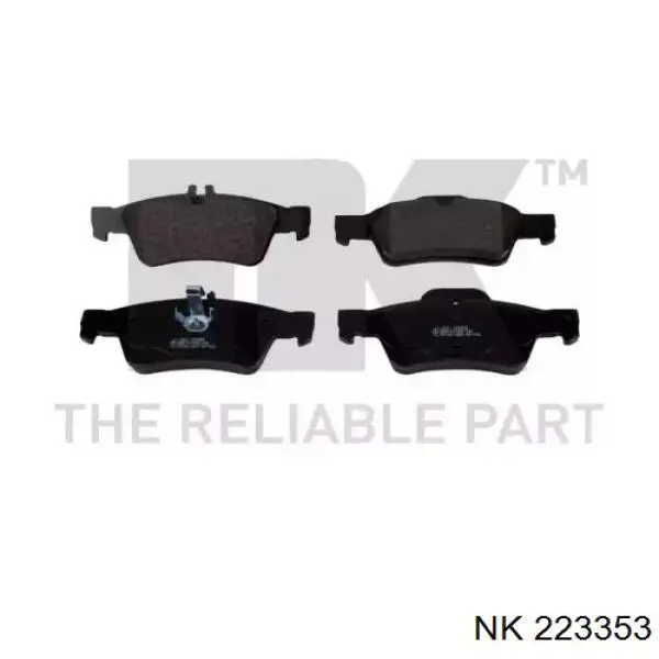 Купить 223353 NK Колодки тормозные задние, дисковые
