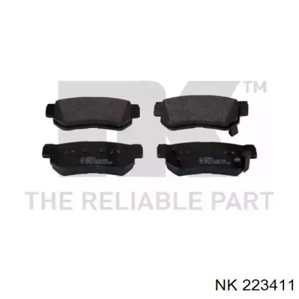 Купить 223411 NK Колодки тормозные задние, дисковые