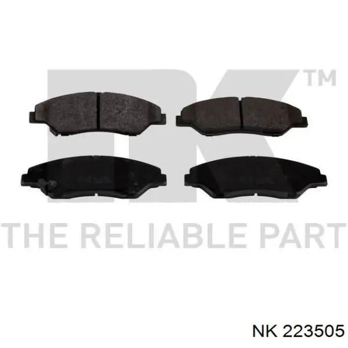 Передние тормозные колодки 223505 NK