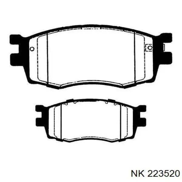 Передние тормозные колодки 223520 NK
