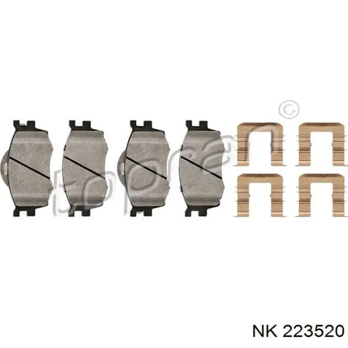 Колодки NK 223520 цена, от 13.60 USD