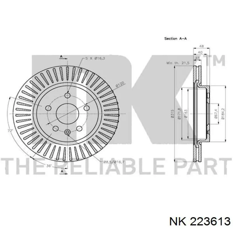Колодки NK 223613 цена, от 21.87 USD