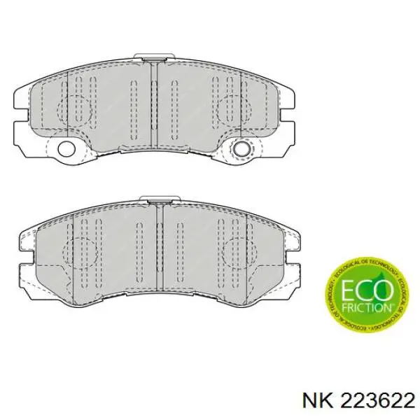 Передние тормозные колодки 223622 NK