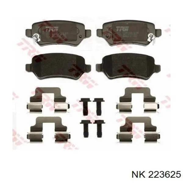 Колодки дисковые  NK 223625 цена, от 15.53 USD
