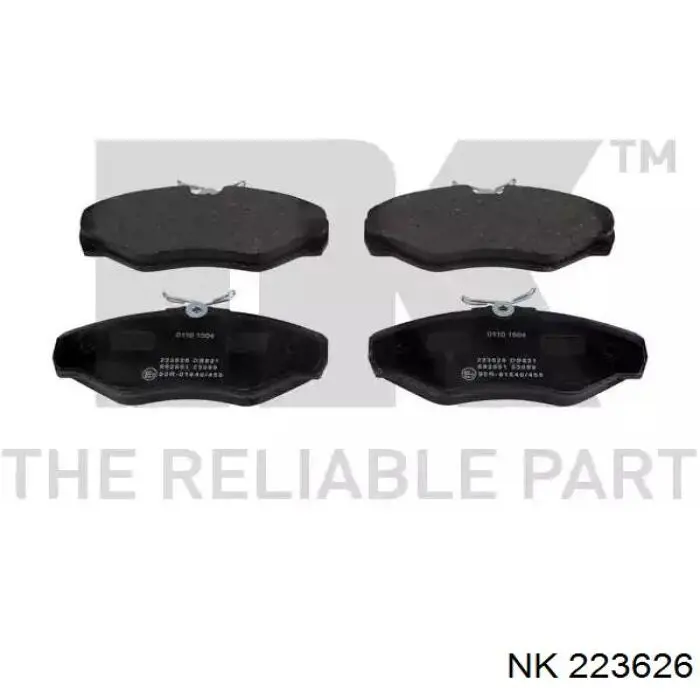 Колодки тормозные передние дисковые NK 223626