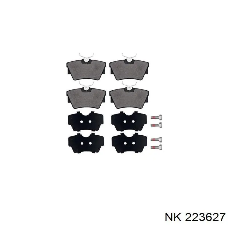 Задние тормозные колодки 223627 NK