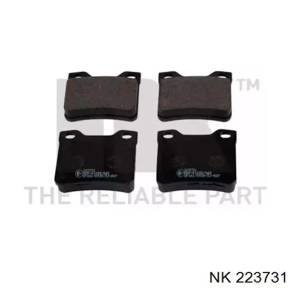 223731 NK колодки тормозные задние дисковые
