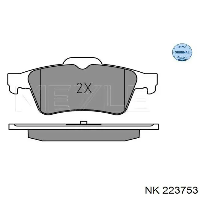 Колодки дисковые  NK 223753 цена, от 31.92 USD