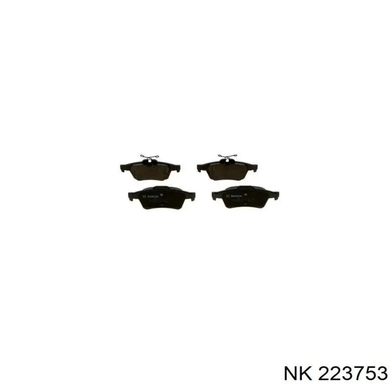 Задние тормозные колодки 223753 NK