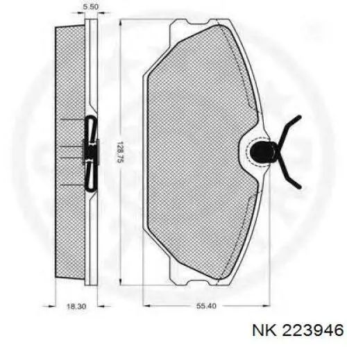 Купить 223946 NK Колодки тормозные