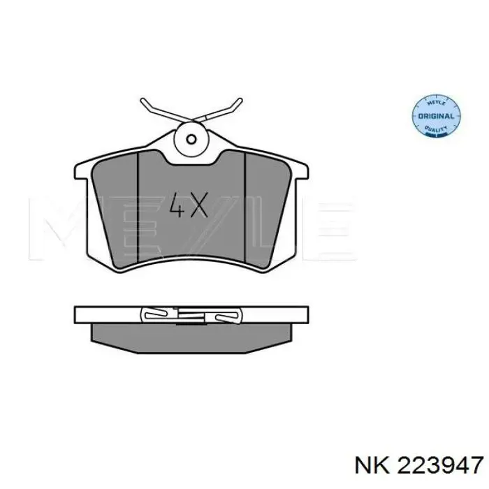 Колодки дисковые  NK 223947 цена, от 15.85 USD