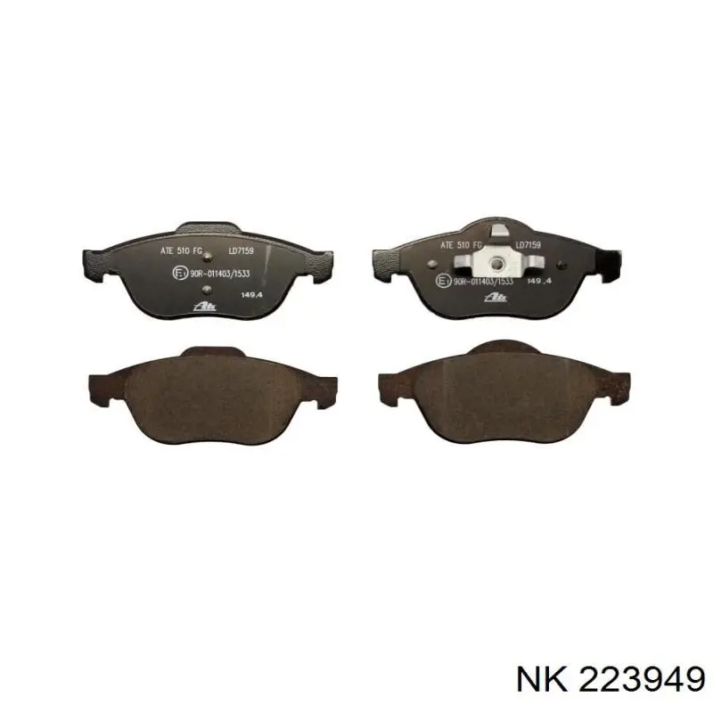 Купить 223949 NK Колодки тормозные