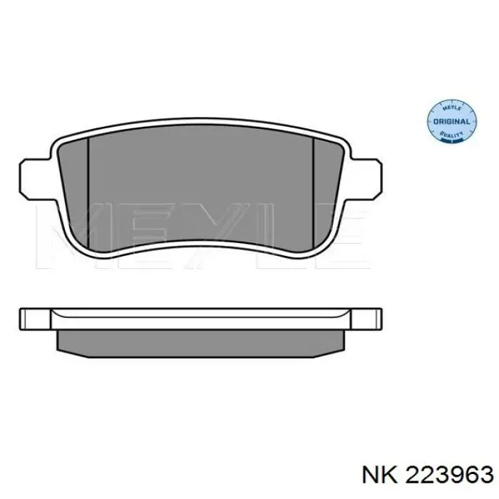 Купить 223963 NK Колодки тормозные задние, дисковые