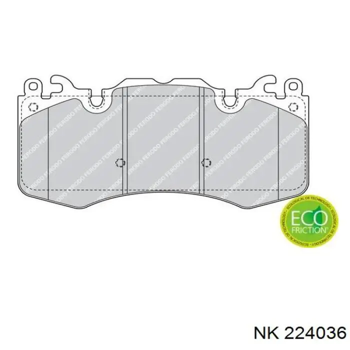 Колодки NK 224036 цена, от 51.38 USD