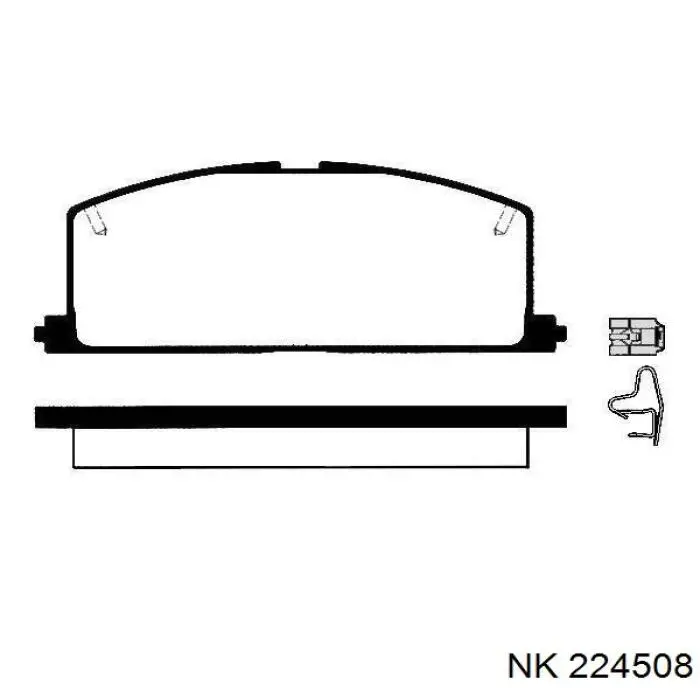 Купить 224508 NK Колодки тормозные