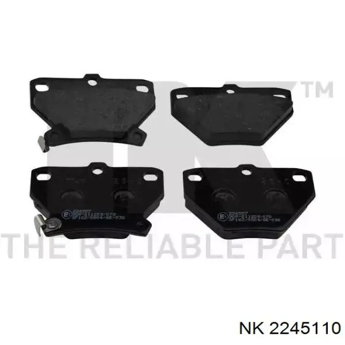 Колодки дисковые  NK 2245110 цена, от 21.20 USD