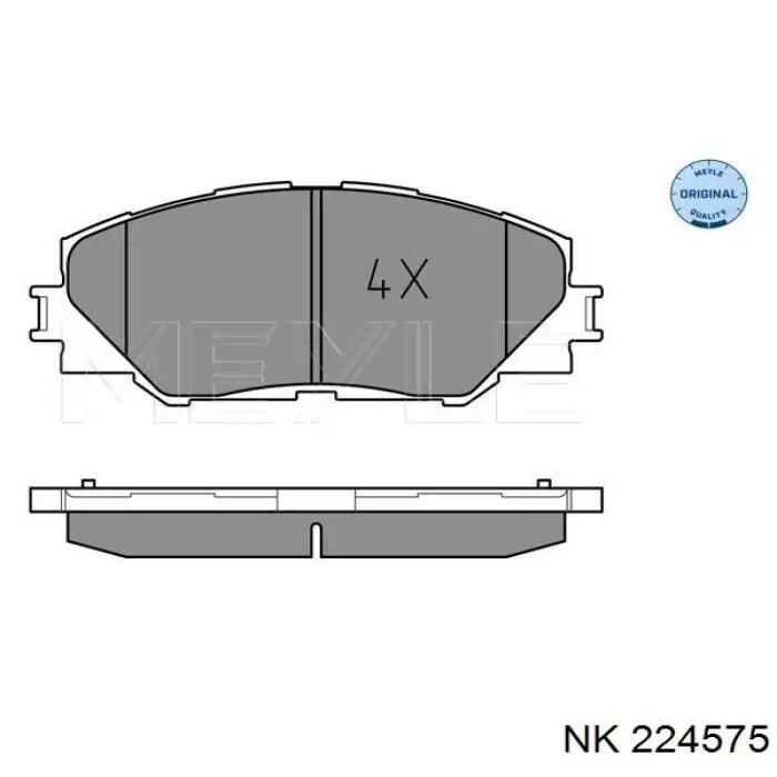 Купить 224575 NK Колодки тормозные