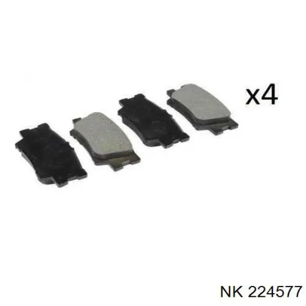 Купить 224577 NK Колодки тормозные задние, дисковые