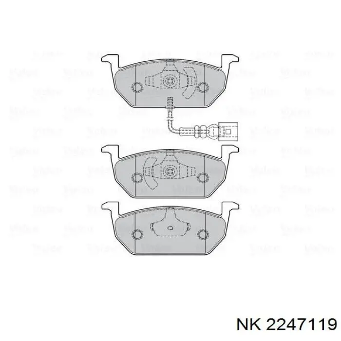 Колодки NK 2247119 цена, от 38.16 USD