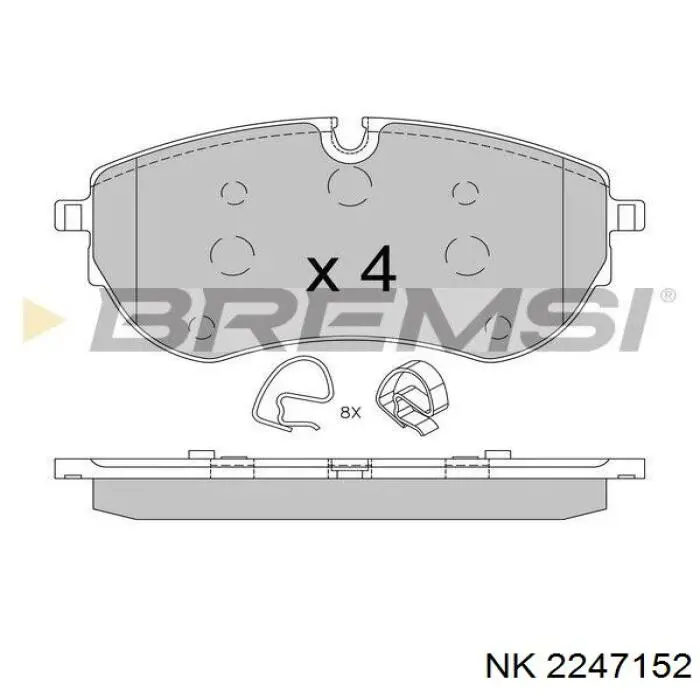 Колодки NK 2247152 цена, от 45.52 USD