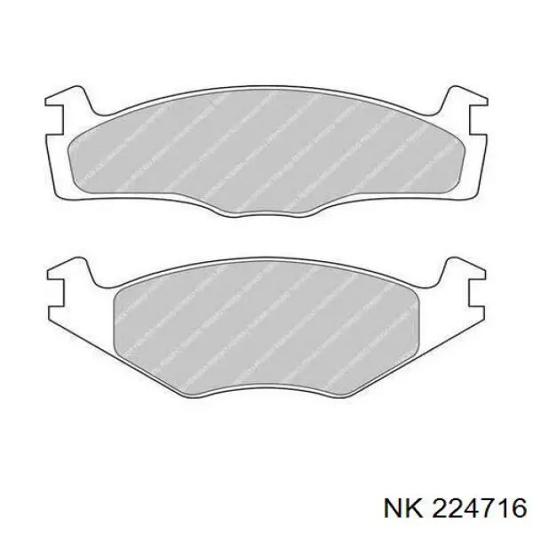Купить 224716 NK Колодки тормозные