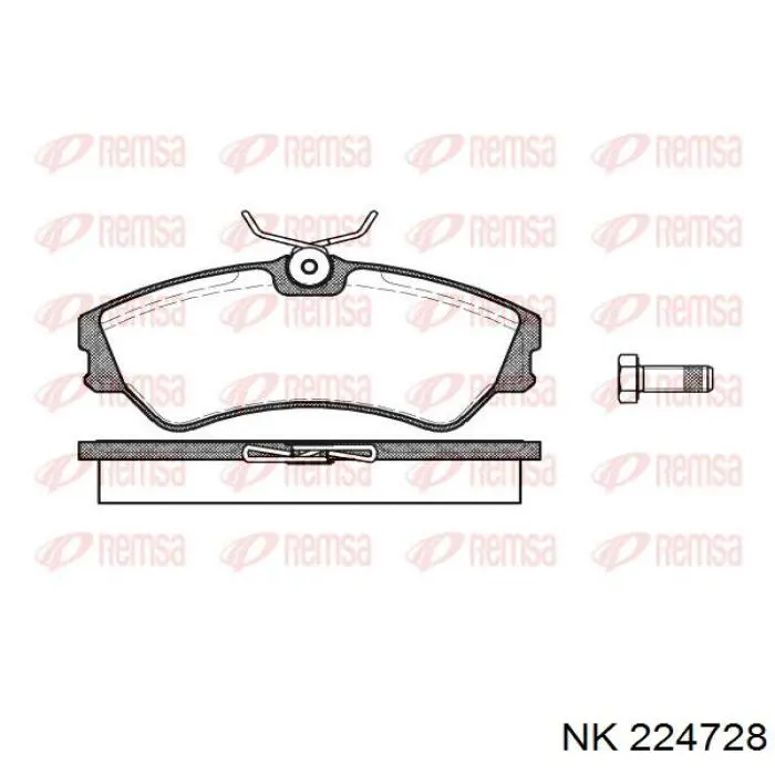Купить 224728 NK Колодки тормозные