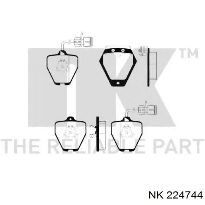 Передние тормозные колодки 224744 NK