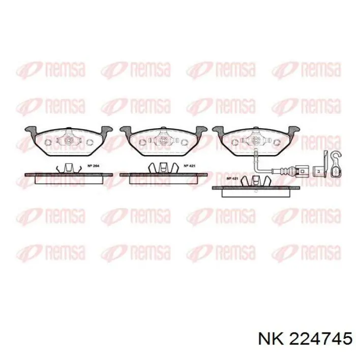 Колодки NK 224745 цена, от 24.86 USD