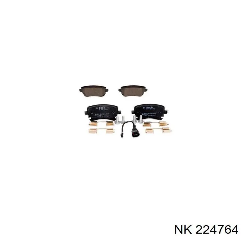 Купить 224764 NK Колодки тормозные задние, дисковые