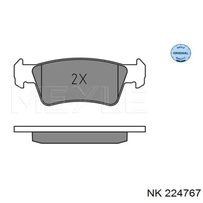 Задние дисковые колодки NK 224767