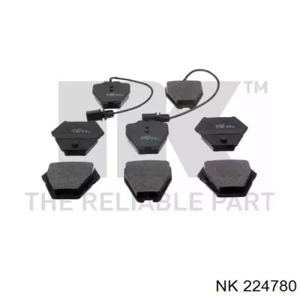 224780 NK колодки тормозные передние дисковые