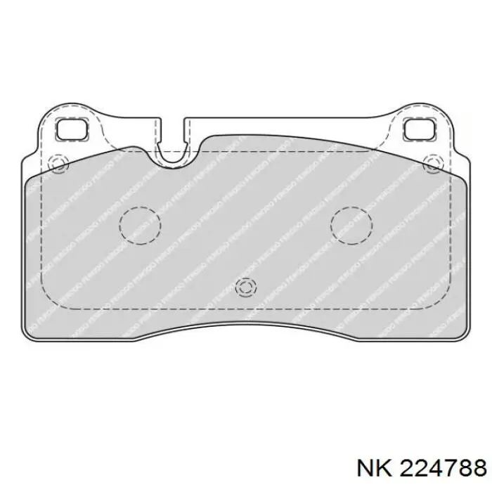 Тормозные колодки NK 224788