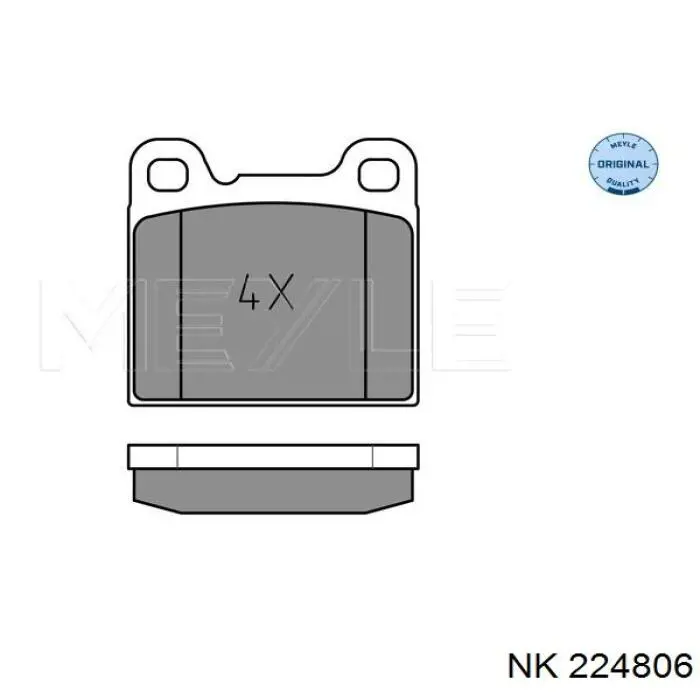 Колодки дисковые  NK 224806 цена, от 15.35 USD