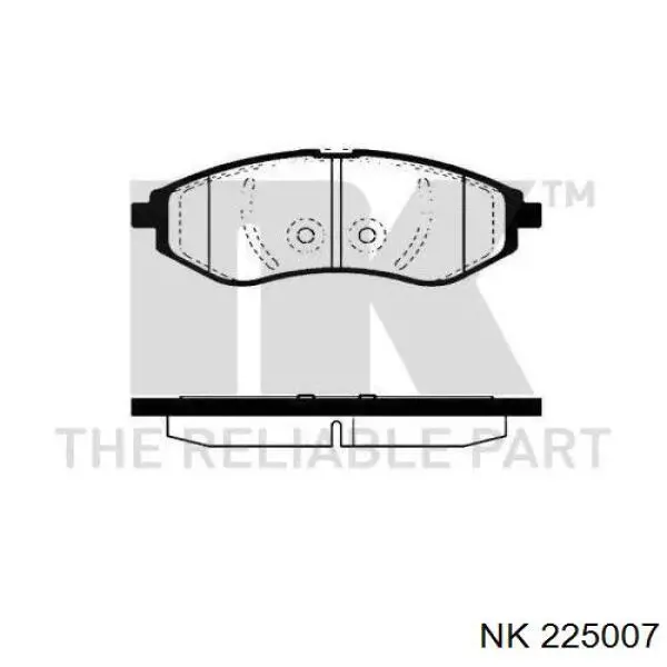 Передние тормозные колодки 225007 NK