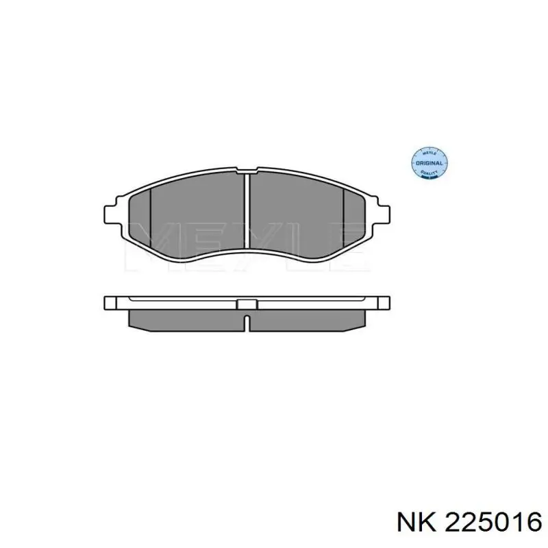 225016 NK Колодки передние