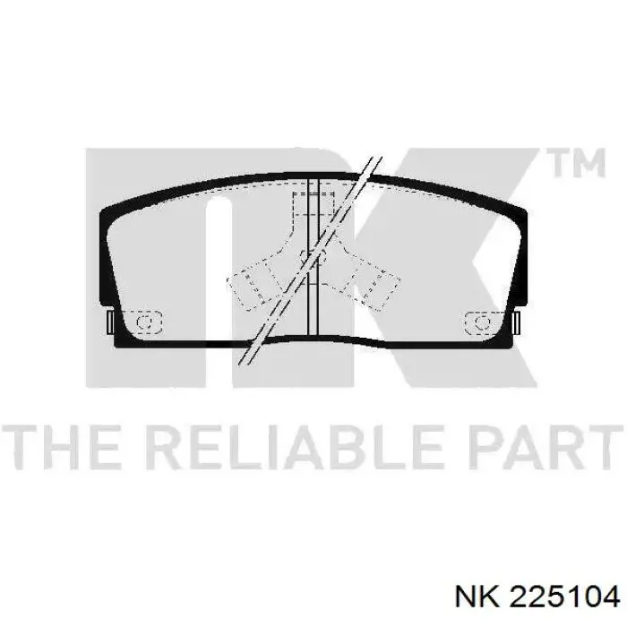 Передние тормозные колодки 225104 NK