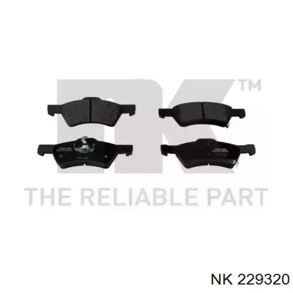 Колодки тормозные передние дисковые NK 229320