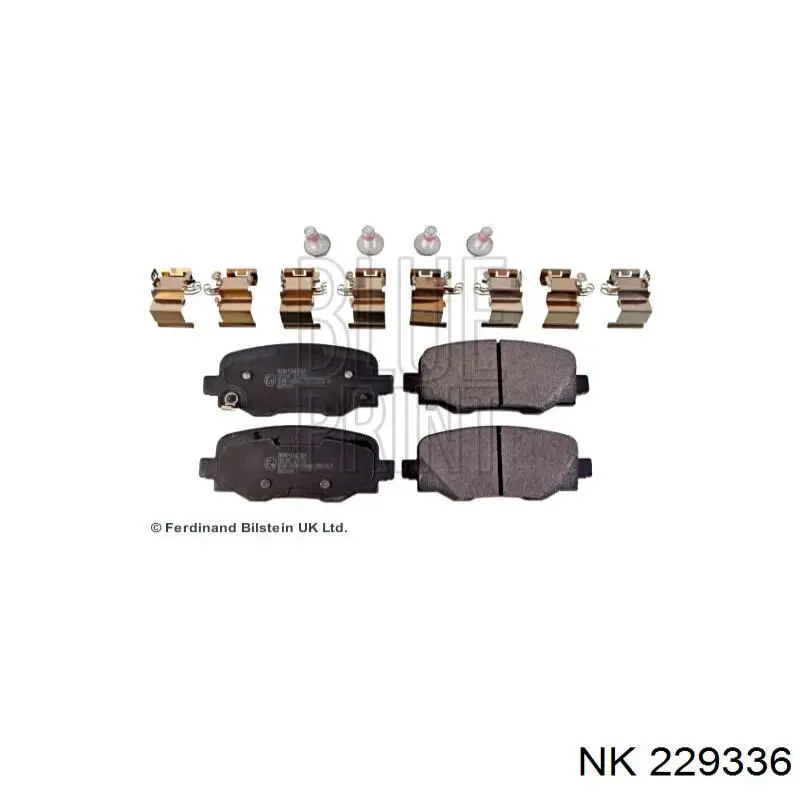 229336 NK Колодки тормозные дисковые комплект