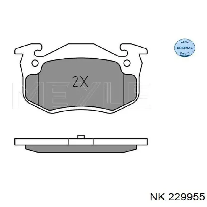 Колодки дисковые  NK 229955 цена, от 12.61 USD