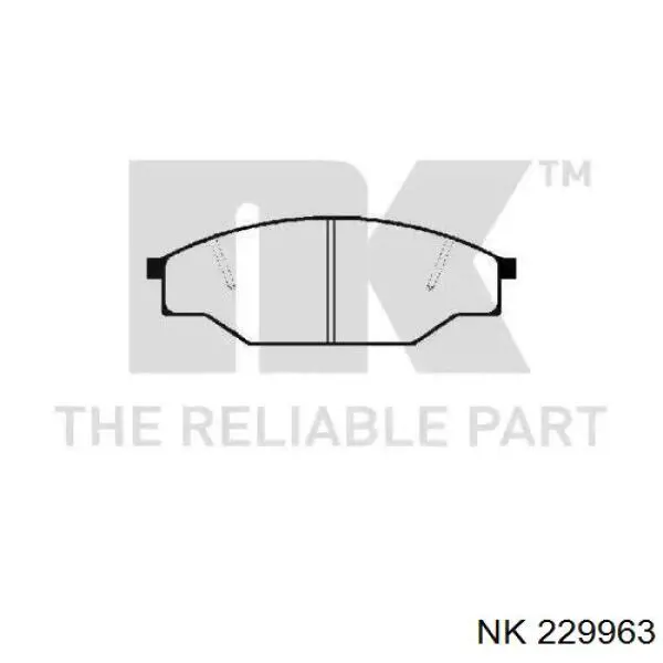 Передние тормозные колодки 229963 NK