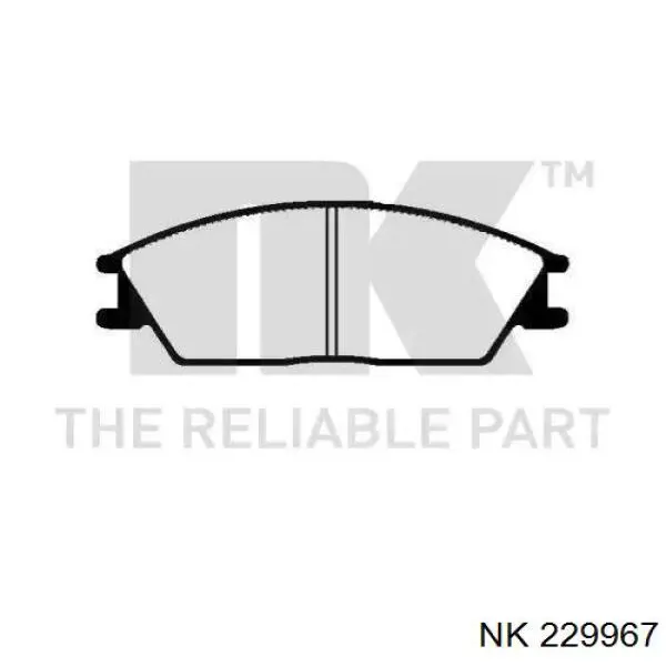229967 NK колодки тормозные передние дисковые