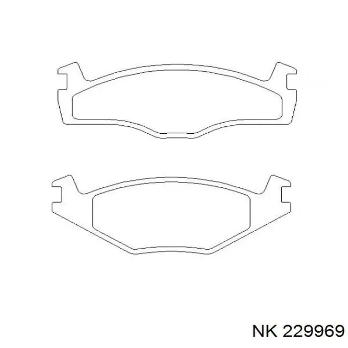 Купить 229969 NK Колодки тормозные