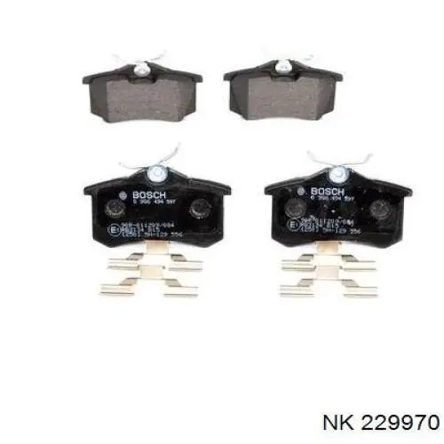 Колодки дисковые  NK 229970 цена, от 14.14 USD